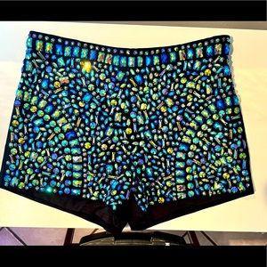 Guess black beaded shorts size m medium